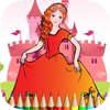 The Princess Coloring Book: Learn to paint and color, Free games HD for children