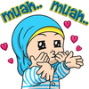 Cute Hijab stickers by EdSants