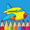 coloring page airplane creativity for kids