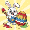 Easter eggs coloring pages for
