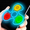 Fidget spinner neon glow