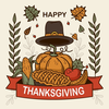 Thanksgiving Holidays Stickers