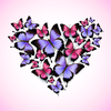 Glossy Butterflies Stickers