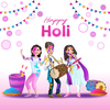 Holi Stickers - Dhuleti Emojis