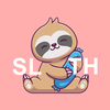 Sleepy Sloth Stickers