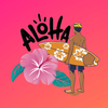 Sunshine Hawaii Luau Stickers