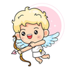 God Cupid Cute Stickers