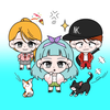 K-pop Webtoon Character Mini