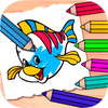 Kids drawing fun coloring book