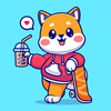 Shiba Inu Cute Stickers