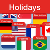 Holidays with country flags