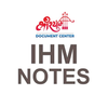 IHM Notes