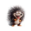 Goofy Porcupine Stickers