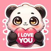 Bambo, Cute Panda Stickers