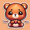 Benny the Bear, Cute Stickers