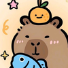 Cute Kapi Capybara Wallpaper