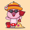 Mr. Piggy Pig Stickers