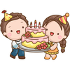 Cute Birthday Sticker