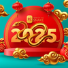 CNY 2025 Stickers - 蛇年