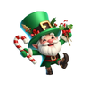 Festive Leprechaun Stickers