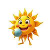 Cheerful Sun Stickers