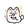 Lively Samoyed - Sticker