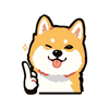 Lively Shiba Inu - Sticker