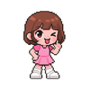 Pixel girl - Sticker