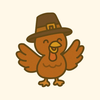 Thanksgiving Day. Stickers