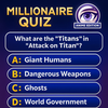 Anime Millionaire Quiz