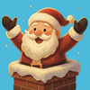 Christmas Stickers Santa Claus