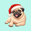 Holiday Pug Moments