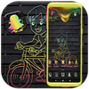 Neon Bicycle Launcher Theme