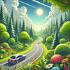 Relaxing Forest Drive