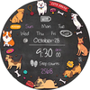 BFF106- Blackboard Art Dogs