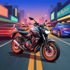 MT-07 Motorcycle Traffic Ride