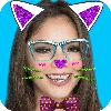 Cute cat face photo editor