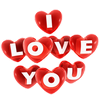 I love You Stickers WASticker