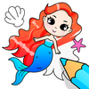 Mermaid Coloring Games Kids 0+