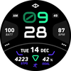 Rogue Black Digital Watch Face