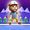 Lion Skateboard Adventure Game