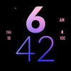 Pink Blue Large Watch Face