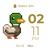 8Bit Fitness Duck Watch Face