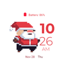 8bit Santa Running Watch Face
