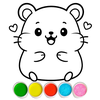 Hamster coloring game for kids