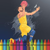 Basketball Stars Coloring Book