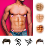 Six Pack Abs -Hair Style Photo