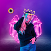 Neon Angel Wings Photo Editor