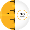 Pocket Ruler - Measure in inch