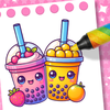 Boba Tea Coloring Games Kids